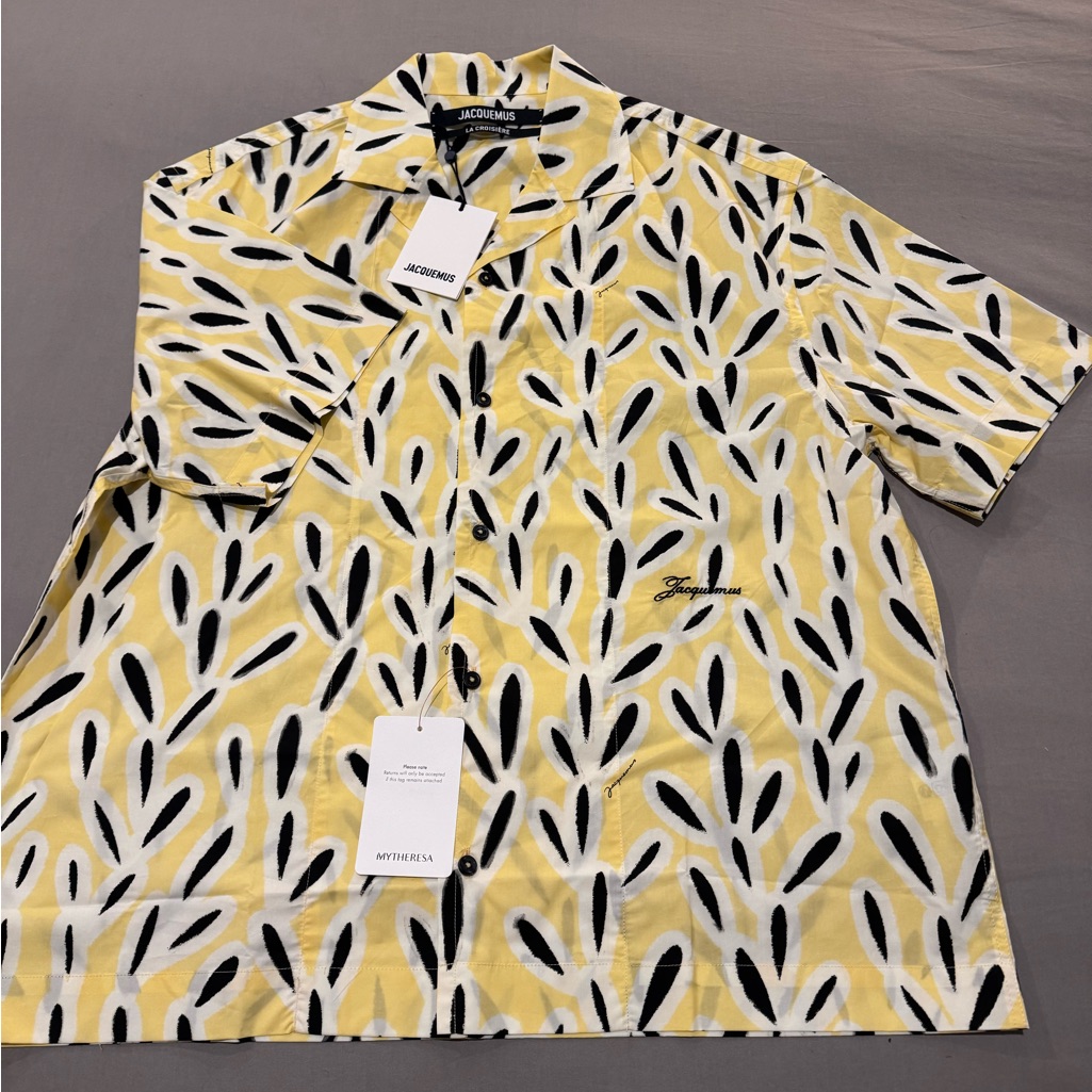 Jacquemus Vibrant Yellow And Black Shirt